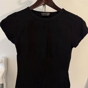 White Fox Boutique Classic Black Short Sleeve Tee